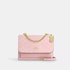Nwt Coach Klare Crossbody Bag In Signature CAL29 Powder Pink